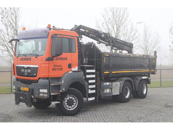 Nosturiauto MAN TGS 33.440 6X6 | 2 SIDE TIPPER | ATLAS 165.2 | GRAB | BIG AXLES: kuva Nosturiauto MAN TGS 33.440 6X6 | 2 SIDE TIPPER | ATLAS 165.2 | GRAB | BIG AXLES