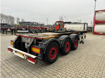 Konttialus/ Vaihtokuormatilat puoliperävaunu Burg 20FT ADR (EX/II, EX/III, FL, AT) Chassis, leeggewicht: 3.690kg, SAF INTRADISC, 2x Liftaxle, NL-chassis, APK: 08-2025: kuva Konttialus/ Vaihtokuormatilat puoliperävaunu Burg 20FT ADR (EX/II, EX/III, FL, AT) Chassis, leeggewicht: 3.690kg, SAF INTRADISC, 2x Liftaxle, NL-chassis, APK: 08-2025