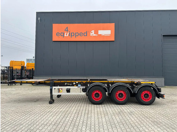 Konttialus/ Vaihtokuormatilat puoliperävaunu Burg 20FT ADR (EX/II, EX/III, FL, AT) Chassis, leeggewicht: 3.690kg, SAF INTRADISC, 2x Liftaxle, NL-chassis, APK: 08-2025: kuva Konttialus/ Vaihtokuormatilat puoliperävaunu Burg 20FT ADR (EX/II, EX/III, FL, AT) Chassis, leeggewicht: 3.690kg, SAF INTRADISC, 2x Liftaxle, NL-chassis, APK: 08-2025