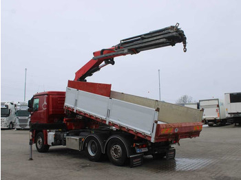 Kippiauto kuorma-auto, Nosturiauto Mercedes-Benz ACTROS 2536 L,EURO 5,THREESIDED,CRANE FASSI: kuva Kippiauto kuorma-auto, Nosturiauto Mercedes-Benz ACTROS 2536 L,EURO 5,THREESIDED,CRANE FASSI