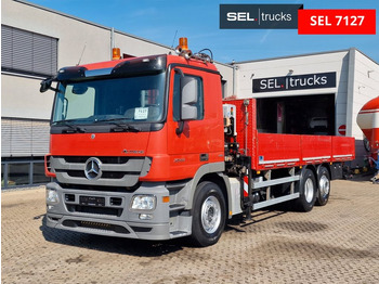 Nosturiauto, Lava-kuorma-auto Mercedes-Benz Actros 2544L 6x2 / Atlas 135.2E - A2 / Lenkachse: kuva Nosturiauto, Lava-kuorma-auto Mercedes-Benz Actros 2544L 6x2 / Atlas 135.2E - A2 / Lenkachse