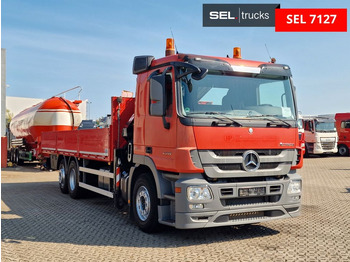 Nosturiauto, Lava-kuorma-auto Mercedes-Benz Actros 2544L 6x2 / Atlas 135.2E - A2 / Lenkachse: kuva Nosturiauto, Lava-kuorma-auto Mercedes-Benz Actros 2544L 6x2 / Atlas 135.2E - A2 / Lenkachse