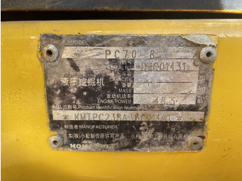 Minikuormaaja KOMATSU PC70-8: kuva Minikuormaaja KOMATSU PC70-8