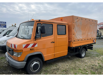 Pressukapelli kuorma-auto Mercedes-Benz Inny Mercedes-Benz Vario 614 Brygadówka skrzynia plandeka 6-oso doka dokka 2004: kuva Pressukapelli kuorma-auto Mercedes-Benz Inny Mercedes-Benz Vario 614 Brygadówka skrzynia plandeka 6-oso doka dokka 2004