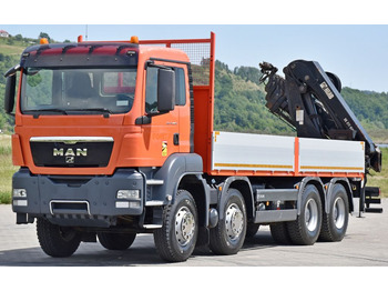 Nosturiauto, Lava-kuorma-auto MAN TGS 35.440 * HIAB 211 E-6 HIDUO +FUNK / 8x4: kuva Nosturiauto, Lava-kuorma-auto MAN TGS 35.440 * HIAB 211 E-6 HIDUO +FUNK / 8x4