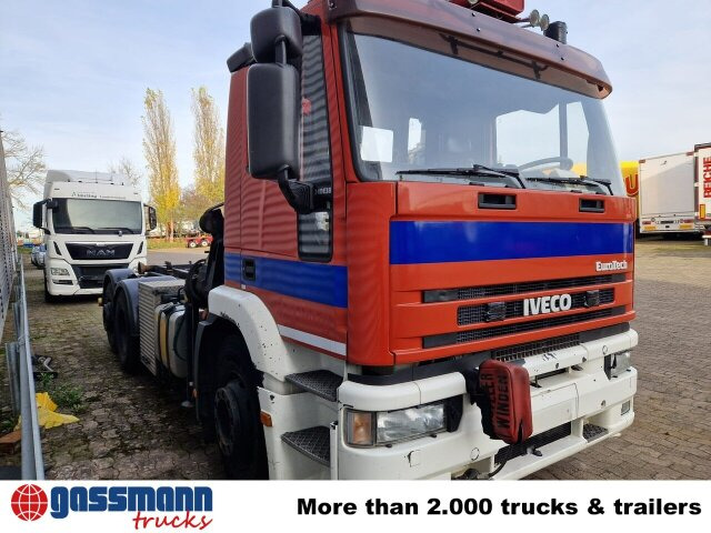 Koukkulava kuorma-auto, Nosturiauto Iveco EuroTech 240E38 6x2-4, Lift-/Lenkachse,: kuva Koukkulava kuorma-auto, Nosturiauto Iveco EuroTech 240E38 6x2-4, Lift-/Lenkachse,