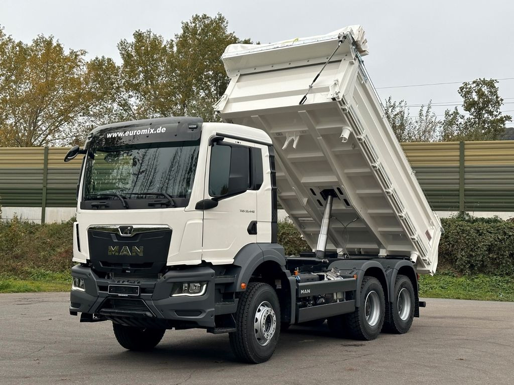 Uusi Kippiauto kuorma-auto MAN TGS 33.440 6x4 /Euro6 3-Seiten-Kipper EuromixMTP: kuva Uusi Kippiauto kuorma-auto MAN TGS 33.440 6x4 /Euro6 3-Seiten-Kipper EuromixMTP