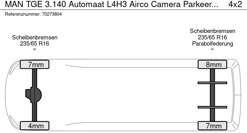 Pakettiauto MAN TGE 3.140 Automaat L4H3 Airco Camera Parkeersensoren L3H2 14m3 Airco: kuva Pakettiauto MAN TGE 3.140 Automaat L4H3 Airco Camera Parkeersensoren L3H2 14m3 Airco