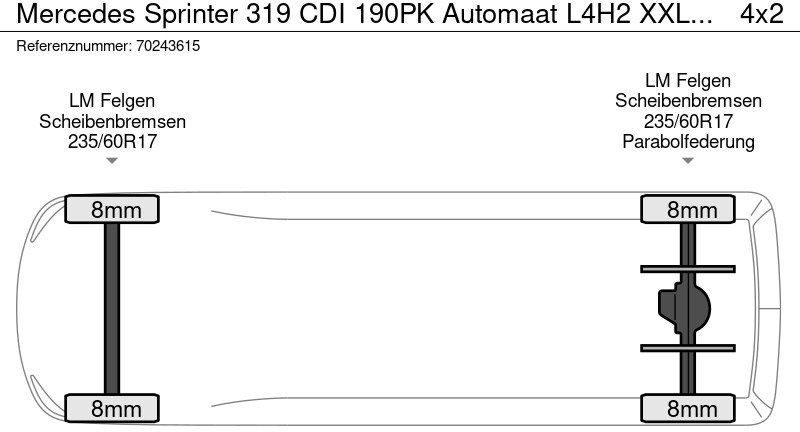 Uusi Pakettiauto Mercedes-Benz Sprinter 319 CDI 190PK Automaat L4H2 XXL LED ACC Camera Navi PDC L4 15m3 Airco: kuva Uusi Pakettiauto Mercedes-Benz Sprinter 319 CDI 190PK Automaat L4H2 XXL LED ACC Camera Navi PDC L4 15m3 Airco