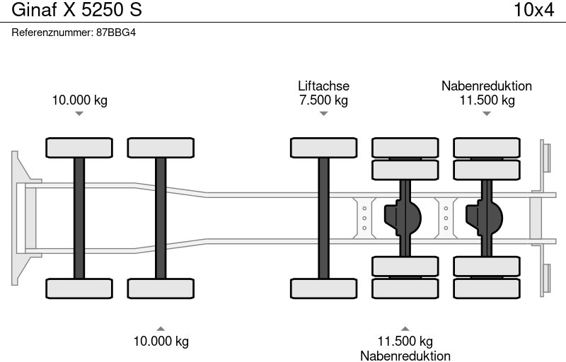 Kippiauto kuorma-auto Ginaf X 5250 S: kuva Kippiauto kuorma-auto Ginaf X 5250 S