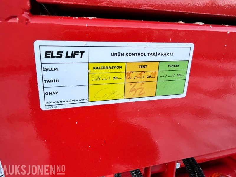 Henkilönostin 2021 ELS LIFT EL8-S sakselift - KUN 1,2 timer - nye batterier: kuva Henkilönostin 2021 ELS LIFT EL8-S sakselift - KUN 1,2 timer - nye batterier