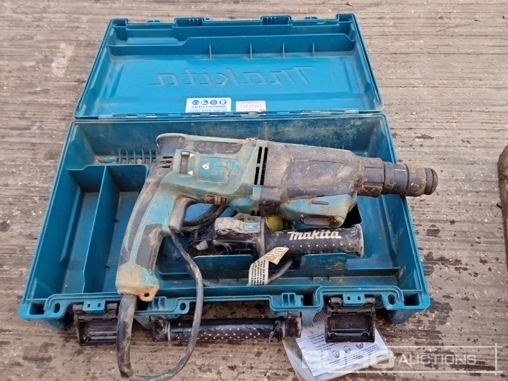 Rakennustarvikkeet Makita 110Volt Impact Gun, 110Volt Hammer Drill, Battery Impact Gun (2 of), Battery Hammer Drill, Spectra Laser Level: kuva Rakennustarvikkeet Makita 110Volt Impact Gun, 110Volt Hammer Drill, Battery Impact Gun (2 of), Battery Hammer Drill, Spectra Laser Level